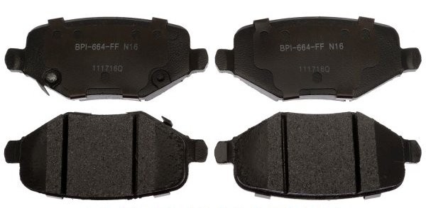 Jarrupalat taka 12-14 RAYMGD1719CH (DFC1310-1719-01 RAYSGD1719C) palan pituus 116mm 1 mäntä satula 1srj/auto